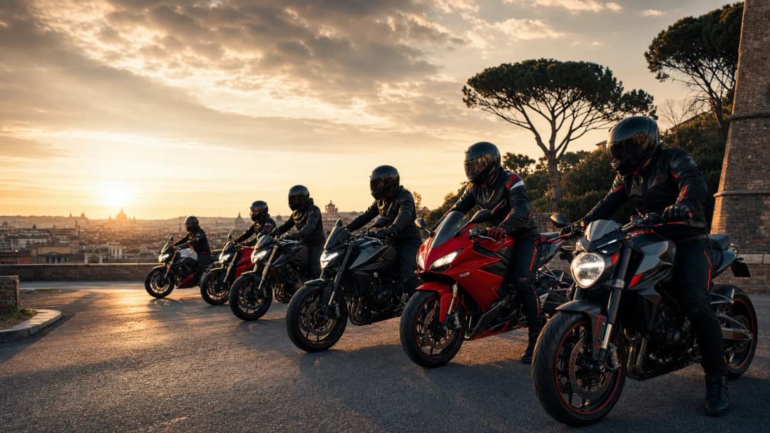 Motociclisti in strada